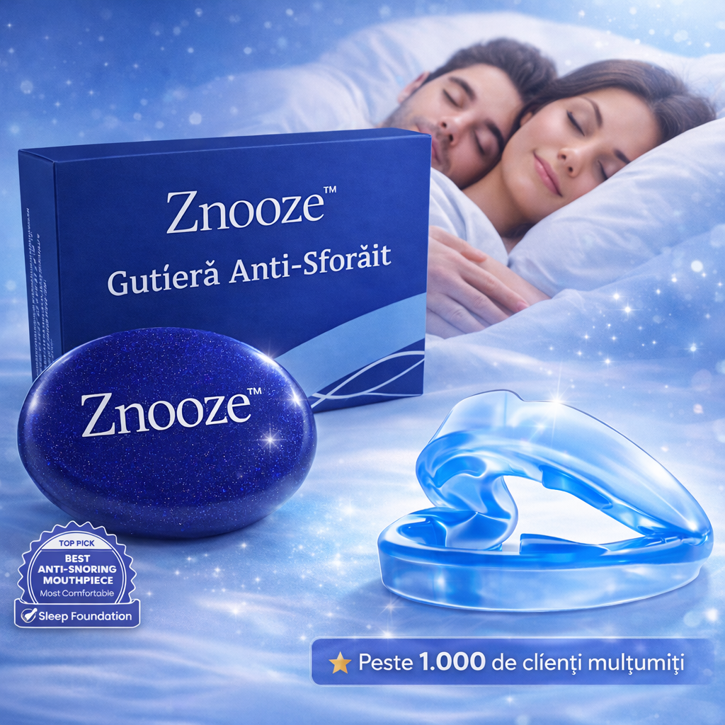 Znooze™ – Gutierea confortabilă care oprește sforăitul | SUPER OFERTA 1+1 GRATIS|